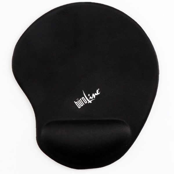 BÜROLINE Mausmatte 230mmx205mm 392653 schwarz, mit Handgelenkauflage