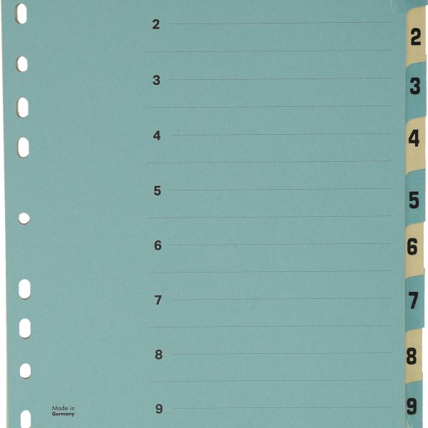 BÜROLINE Kartonregister A4 40548 blau/beige 1-10