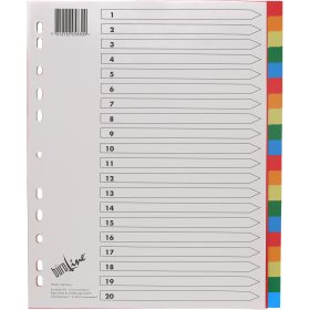 BÜROLINE Register PP A4+ 40992 multicolor 20-teilig