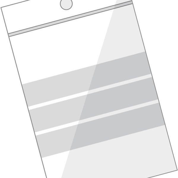 BÜROLINE Pressverschl. Beutel 75×90mm 422075 transp. 10 Stck.