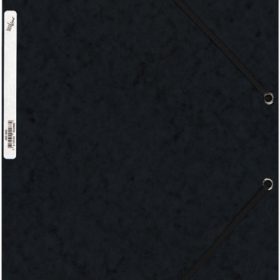 BÜROLINE Gummibandmappe A4 460699PE1U schwarz, Karton
