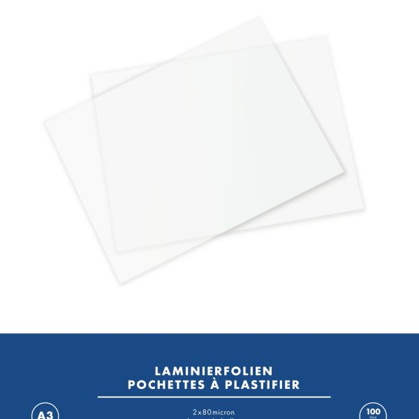 BÜROLINE Laminiertasche A3 47170000 glanz, 80my 100 Stück
