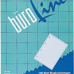 BÜROLINE Ringbucheinlagen A4 501006 kariert, 5mm, 100g 100 Blatt