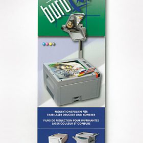 BÜROLINE Projektionsfolie OHP A4 550108 Farblaser Drucker 100 Blatt