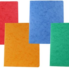 BÜROLINE Pressspanheft ass. A4 610060 kariert,4mm,80g,Rand 48 Blatt