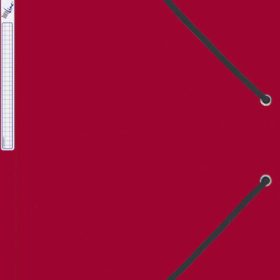 BÜROLINE Gummibandmappe A4 614496 rot, Kunststoff