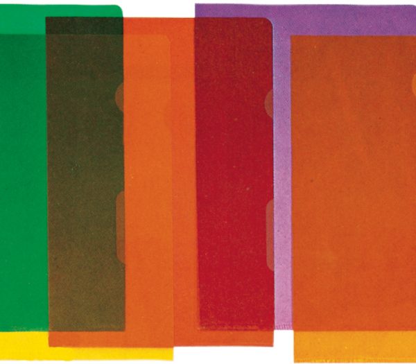 BÜROLINE Sichtmappen A4 620091 rot 100 Stück