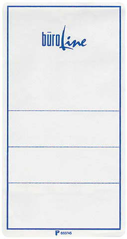 BÜROLINE Archivbox-Etiketten 85x160mm 660746 weiss 50 Stück