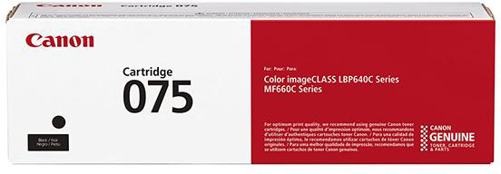 CANON-6365C002-4549292224320 CANON Toner-Modul 075 schwarz 6365C002 LBP647Cdw/664Cdw 1400 Seiten – Bild 1