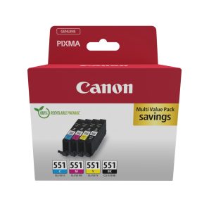 CANON Multipack Tinte BKCMY CLI-551PACK PIXMA iP7250 7ml