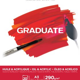 CANSON Graduate Öl und Acryl A3 400110381 20 Blatt, weiss, 290g