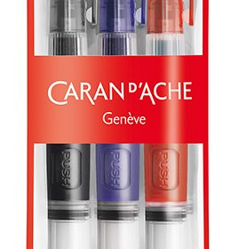 CARAN D'ACHE Wasser-Reservoir-Pinsel 115.303 Etui, 3 Stück