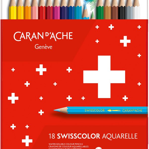 CARAN D'ACHE Farbstifte Swisscolor 1285.718 assortiert 18 Stück
