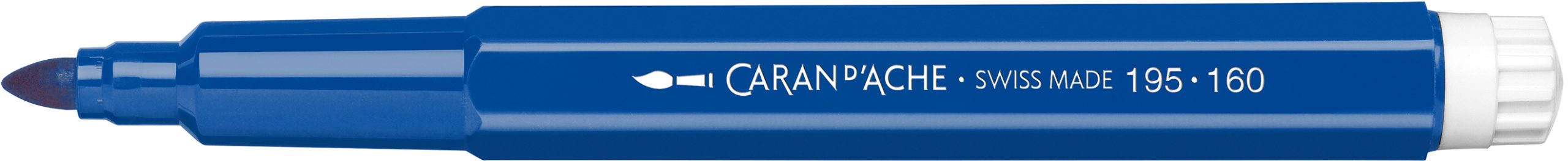 CARAN-DACHE-195.160-7610186340949 CARAN D'ACHE Fasermalstift Fancolor Maxi 195.160 blau – Hochwertig & günstig bei ShopDeca
