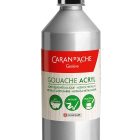 CARAN D'ACHE Deckfarbe Gouache 500ml 2372.998 silber flüssig