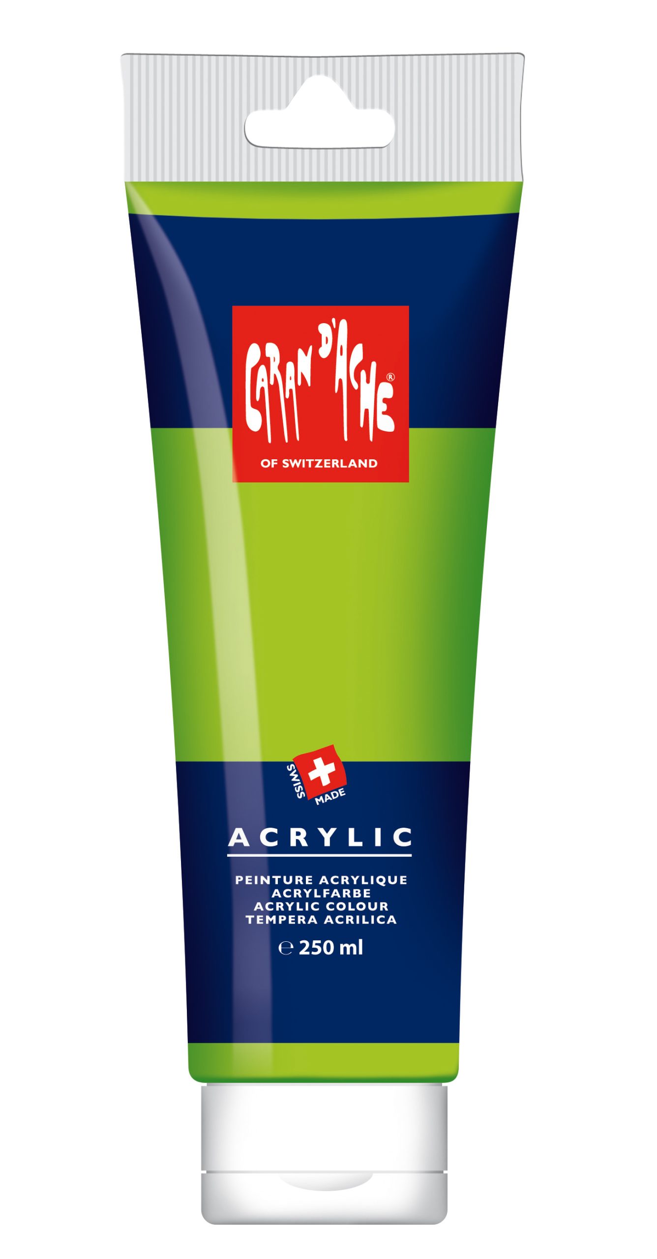 CARAN-DACHE-2810.470-7630002310192 CARAN D'ACHE Acrylfarbe 250ml 2810.470 grün – Bild 1