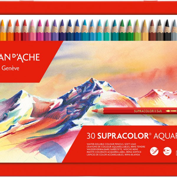 CARAN D'ACHE Farbstifte Supracolor 3,8mm 3888.330 ass. in Metallsch. 30 Stück