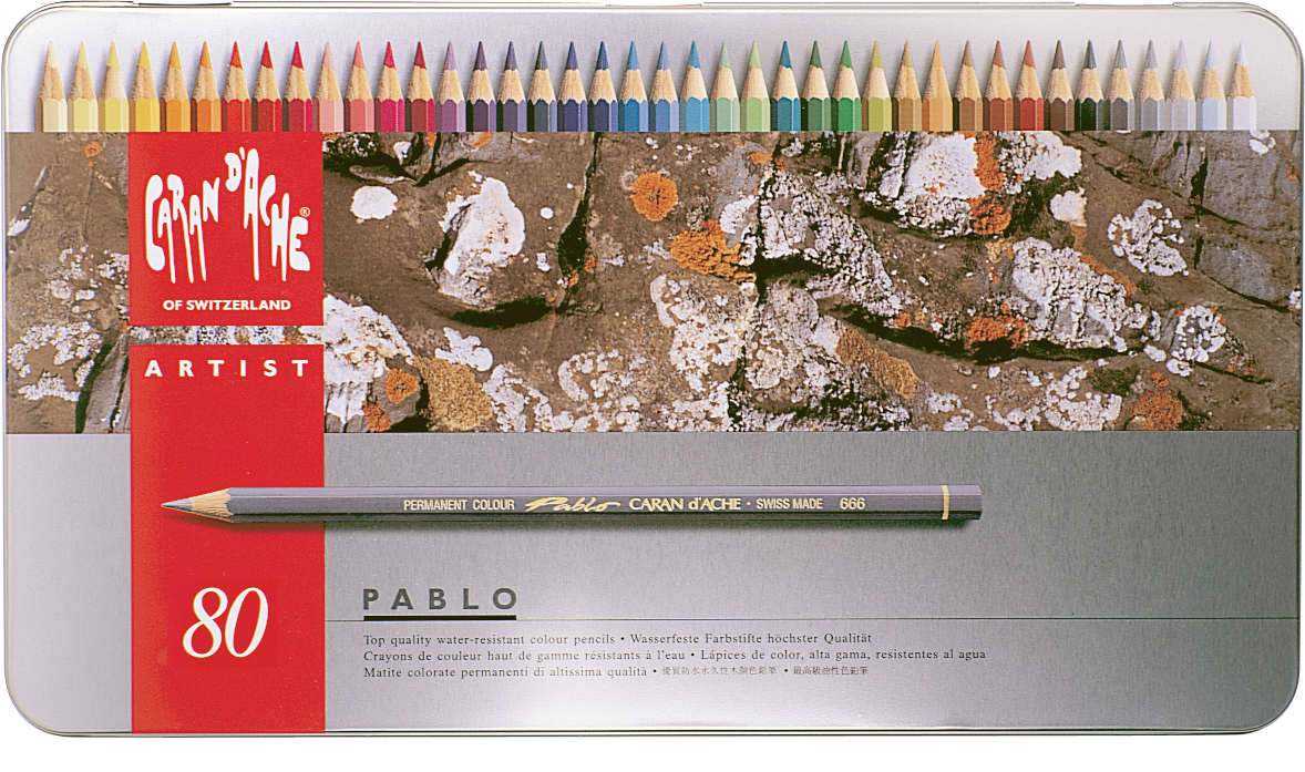 CARAN-DACHE-666.380-7610186093807 CARAN D'ACHE Farbstifte Pablo 666.380 ass. 80 Stück – Hochwertig & günstig bei ShopDeca