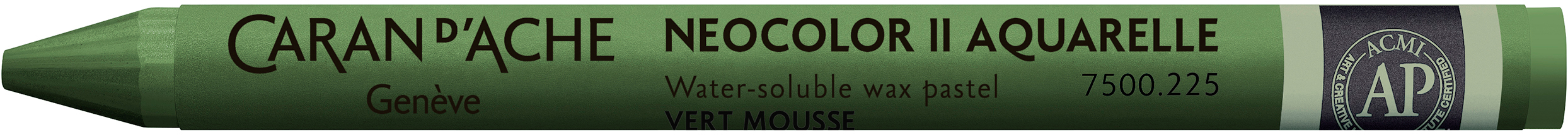 CARAN-DACHE-7500.225-7610186272172 CARAN D'ACHE Wachsmalkreide Neocolor II 7500.225 moosgrün – Hochwertig & günstig bei ShopDeca