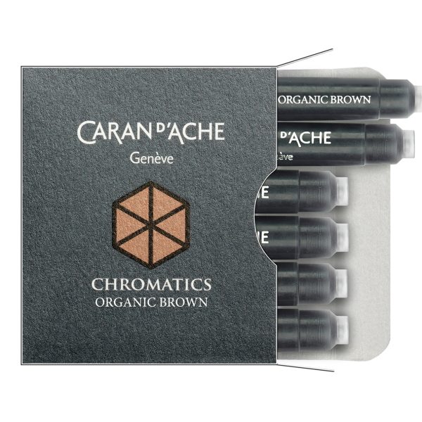 CARAN D'ACHE Tintenpatrone 8021.049 Organic Brown 6 Stück