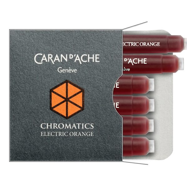 CARAN D'ACHE Tintenpatrone 8021.052 Electric Orange 6 Stück
