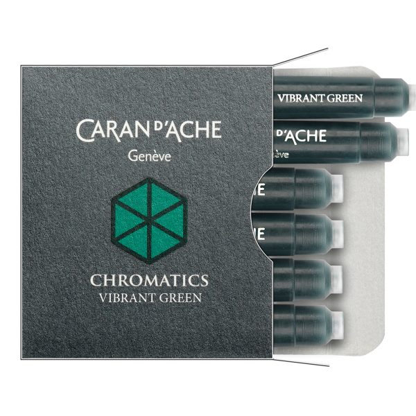 CARAN D'ACHE Tintenpatrone 8021.210 Vibrant Green 6 Stück