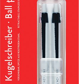 CARAN D'ACHE Kugelschreiber 825 825.109 schwarz, 2 Stück Blister