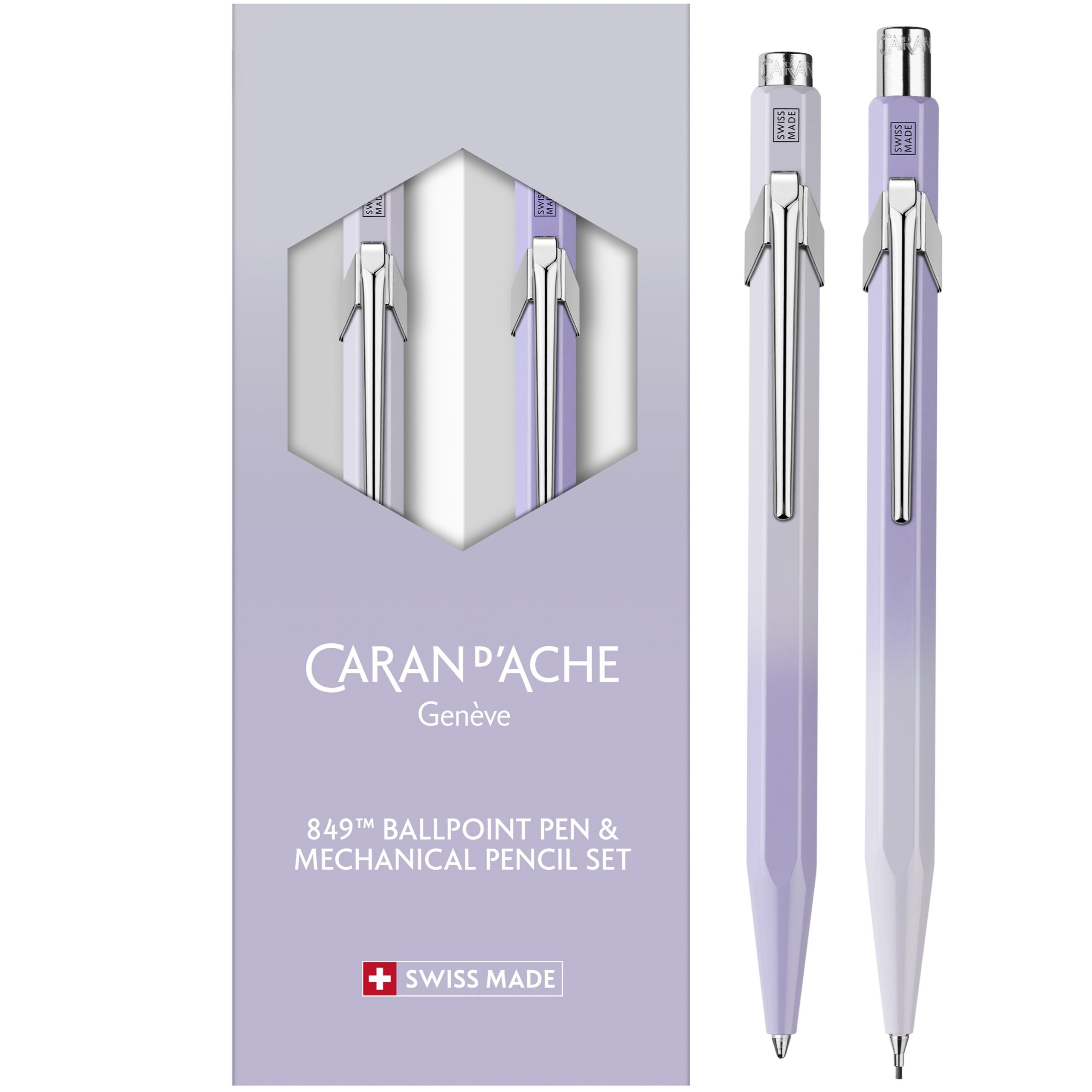 CARAN-DACHE-8490.707-7630002362672 CARAN D'ACHE Set 849 KS/MH 0.5mm 8490.707 Blooming Lavender – Hochwertig & günstig bei ShopDeca