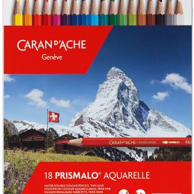 CARAN D'ACHE Farbstifte Prismalo 3mm 999.318 ass. in Metallsch. 18 Stück