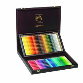 CARAN D'ACHE Farbstifte Prismalo 3mm 999.480 ass. in Holzschachtel 80 Stück