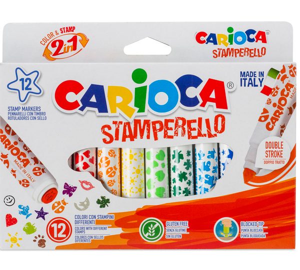 CARIOCA Fasermaler Stamperello 3416 ass. 12 Stück