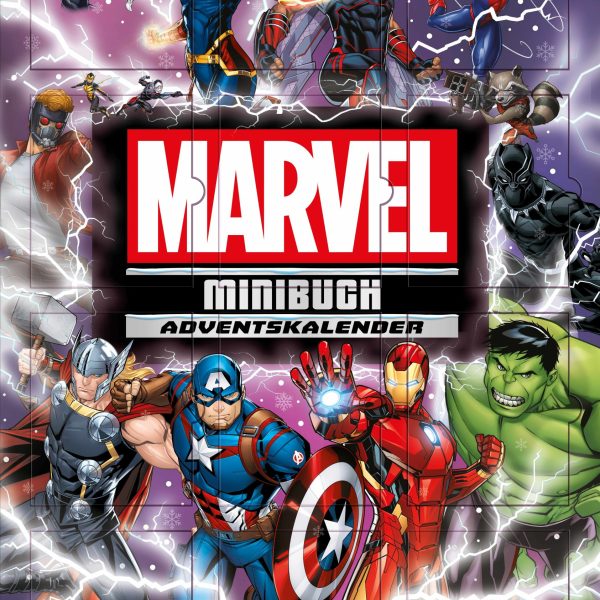 CARLSEN Adventskalender 512331 Marvel Minibücher
