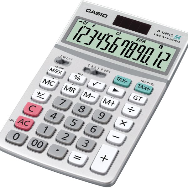 CASIO Tischrechner JF-120ECO 12-Stellen, Solar/Batterie