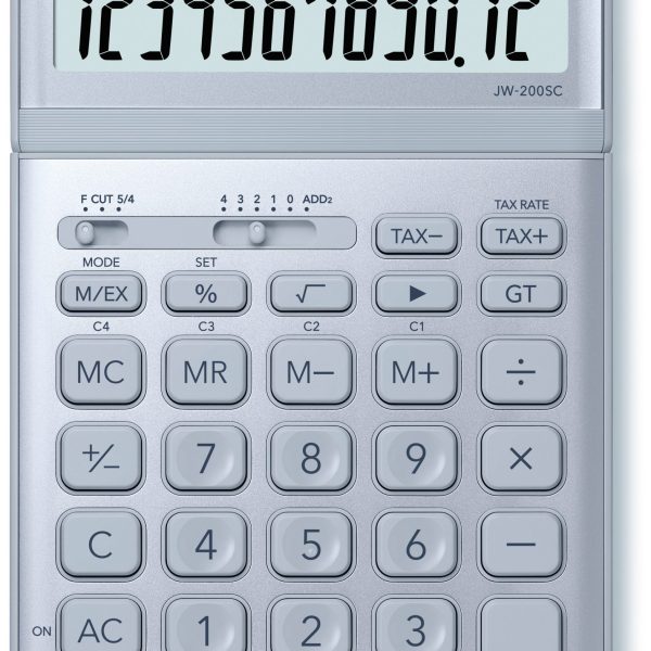 CASIO Tischrechner JW-200SC-BU-S 12-stellig blau