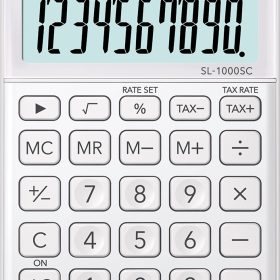 CASIO Taschenrechner BIC SL-1000SC-WE 10-stellig weiss