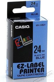 CASIO Beschriftungsband XR-24BU 24mm/8m schwarz/blau