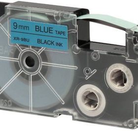 CASIO Beschriftungsband XR-9BU 9mm/8m schwarz/blau