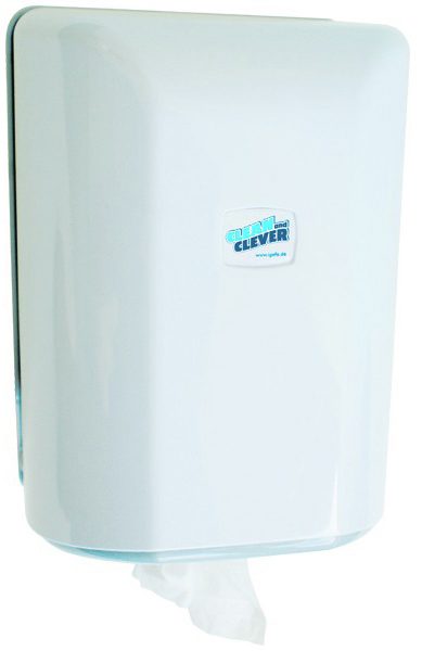 CLEAN AND CLEVER Papierwischtuchspender SMA406 42156 Midi, weiss