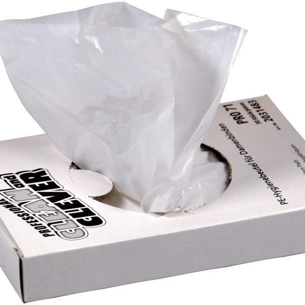 CLEAN AND CLEVER Hygienebeutel 7.2x23cm 6045.1 PRO71 weiss Prestige 25x30 Stk