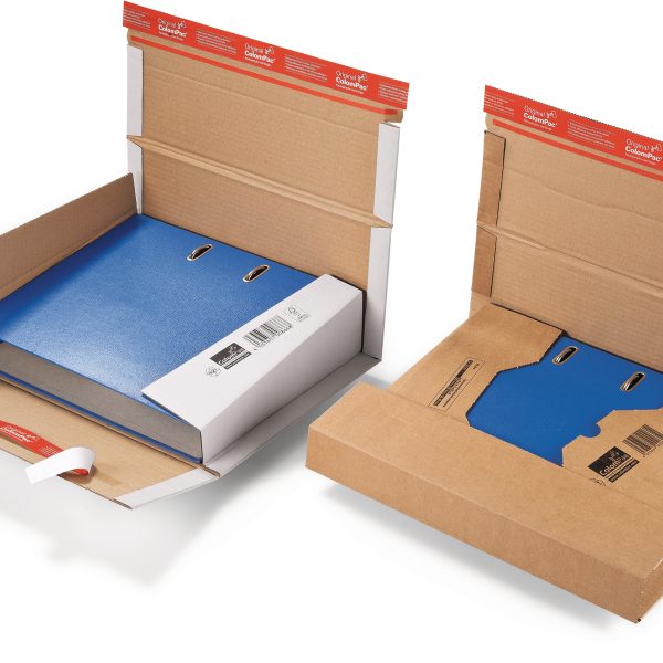 COLOMPAC Versandkarton Ordner A4 2053498 158g, braun, Kleber 20 Stück