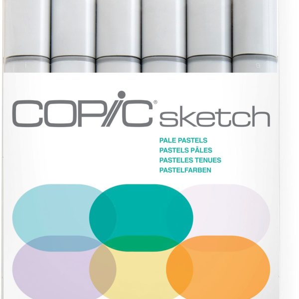 COPIC Marker Sketch 21075667 Set Pale Pastels, 6 Stück