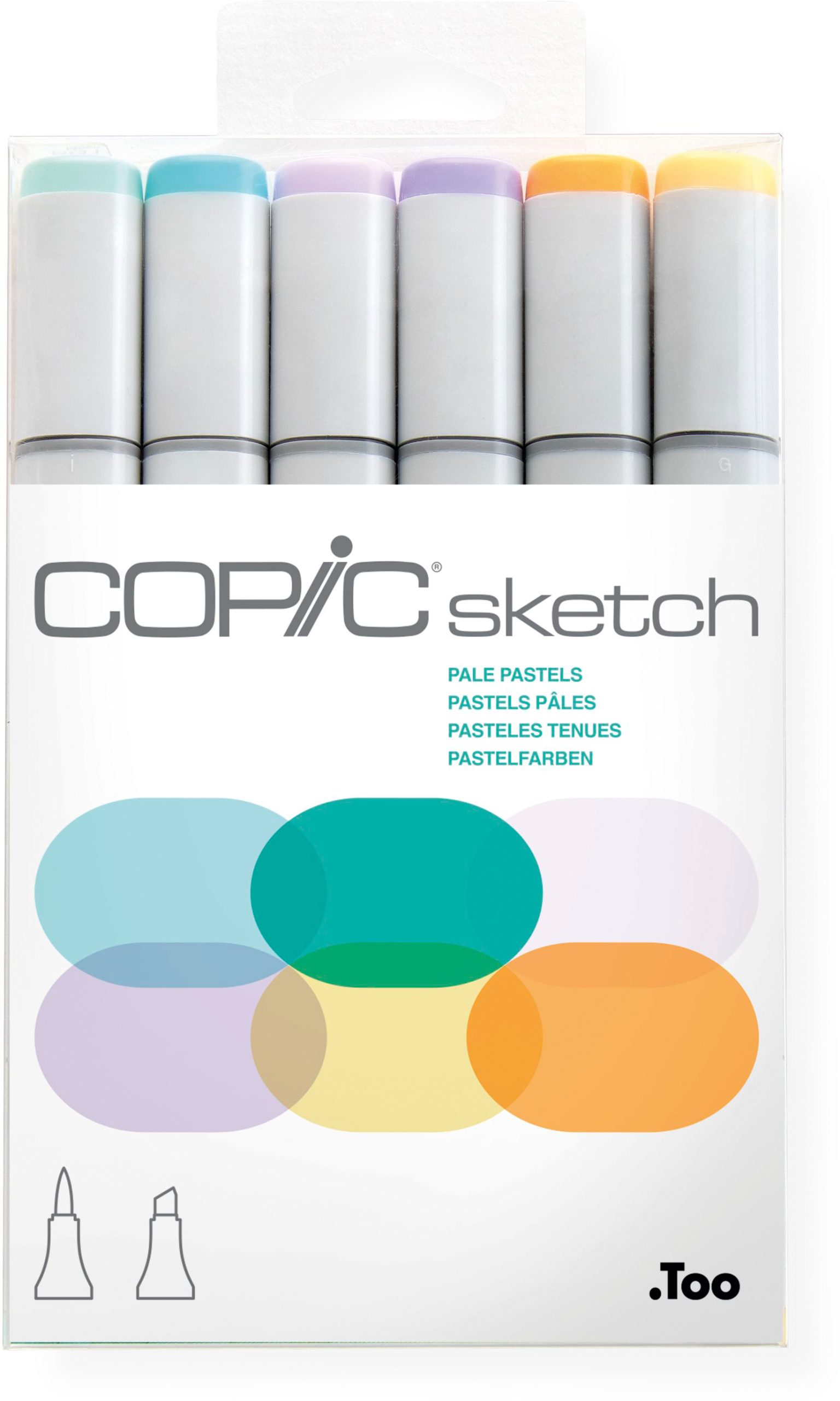 COPIC-21075667-4511338052686 COPIC Marker Sketch 21075667 Set Pale Pastels, 6 Stück – Hochwertig & günstig bei ShopDeca