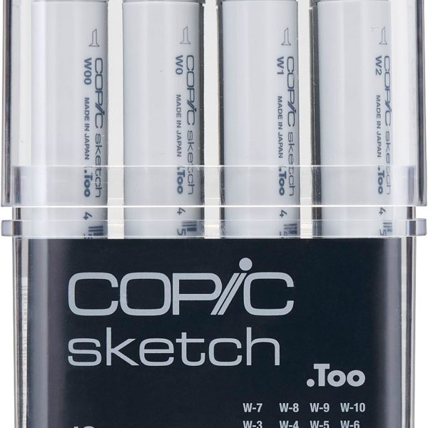 COPIC Marker Sketch 21075954 Grau-Set WG, 12 Stück