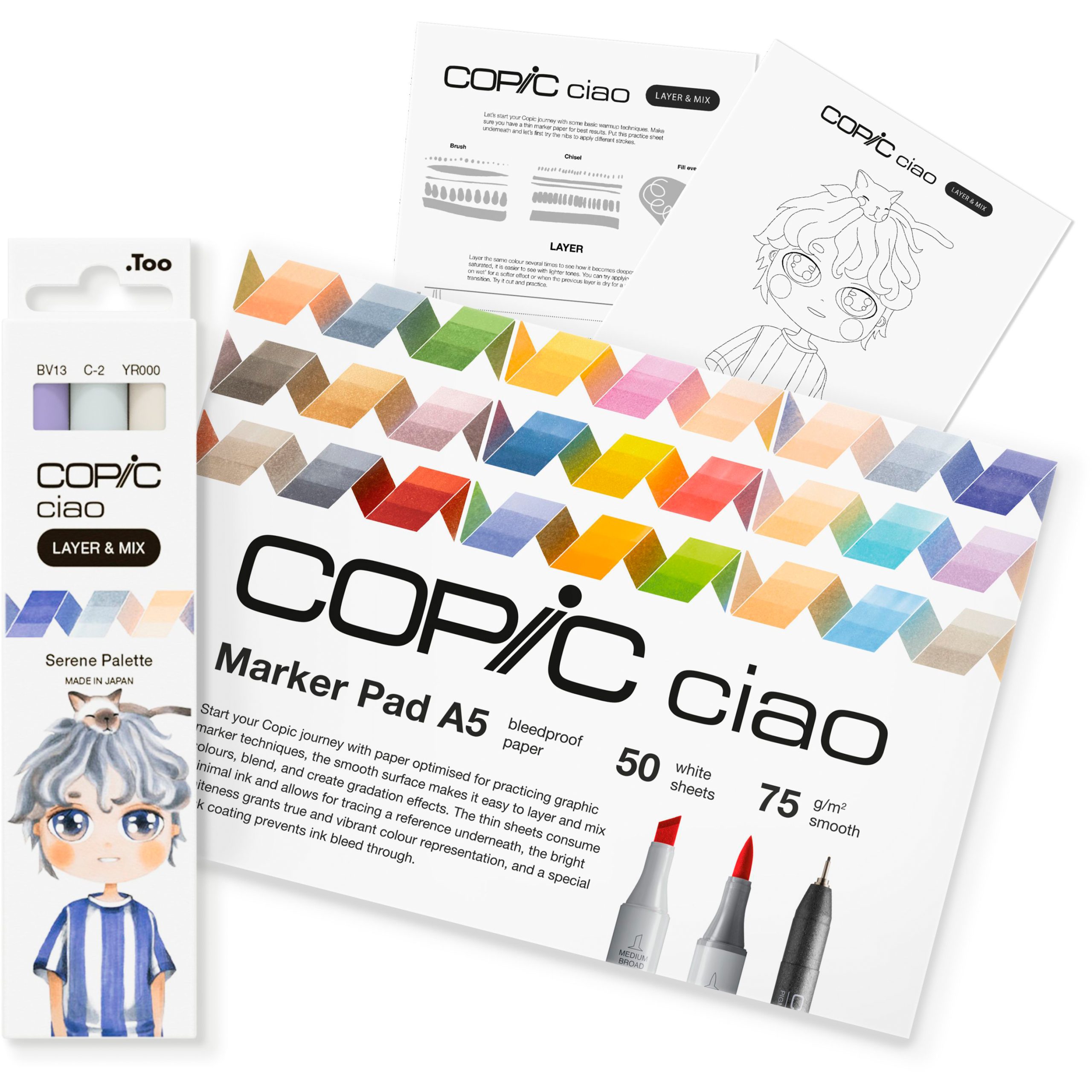 COPIC-220750210-4013695268248 COPIC Marker Ciao 220750210 Serene Palette 3 Stück – Hochwertig & günstig bei ShopDeca