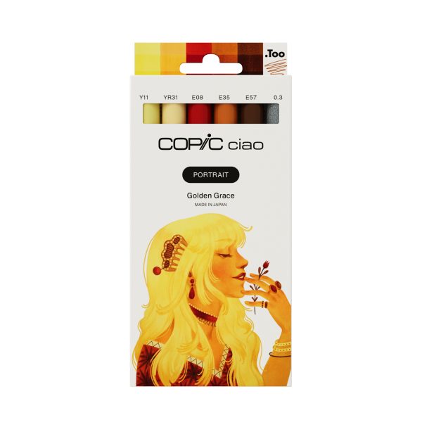 COPIC Marker Ciao Portrait Set 22075583 Golden Grace 6 Stück