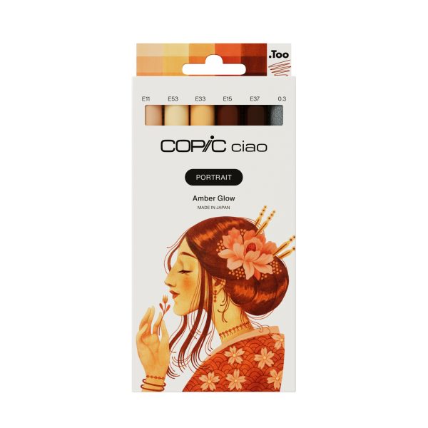 COPIC Marker Ciao Portrait Set 22075584 Amber Glow 6 Stück