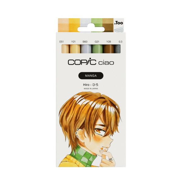 COPIC Marker Ciao Manga Set 22075587 Hiro 6 Stück