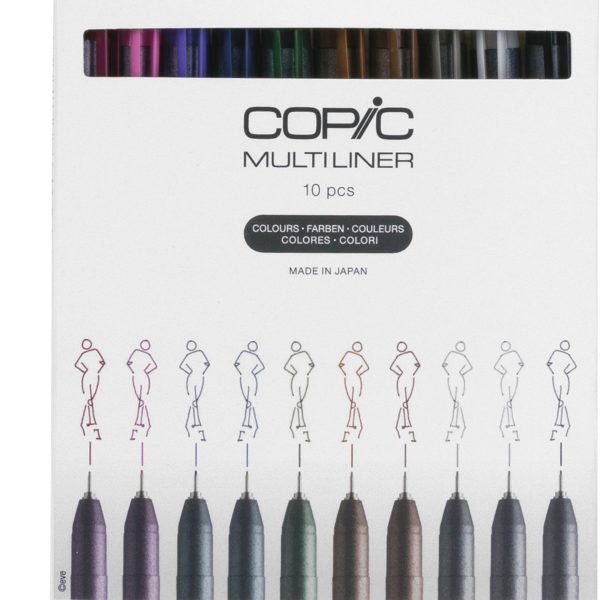 COPIC Multiliner 0.3mm 22075620 Color Set, 10 Stück