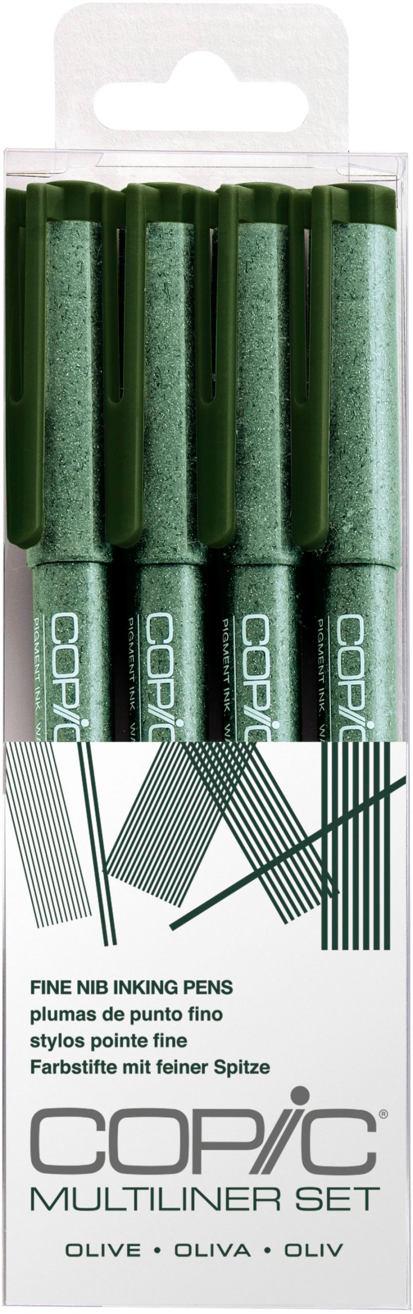 COPIC-22075627-4013695263472 COPIC Multiliner 22075627 Olive Set, 4 Stück ass. – Hochwertig & günstig bei ShopDeca