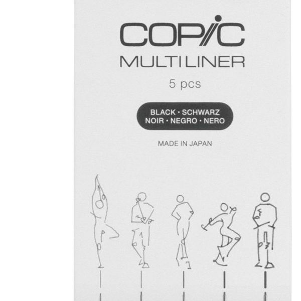 COPIC Multiliner 22075635 schwarz 5 Stück